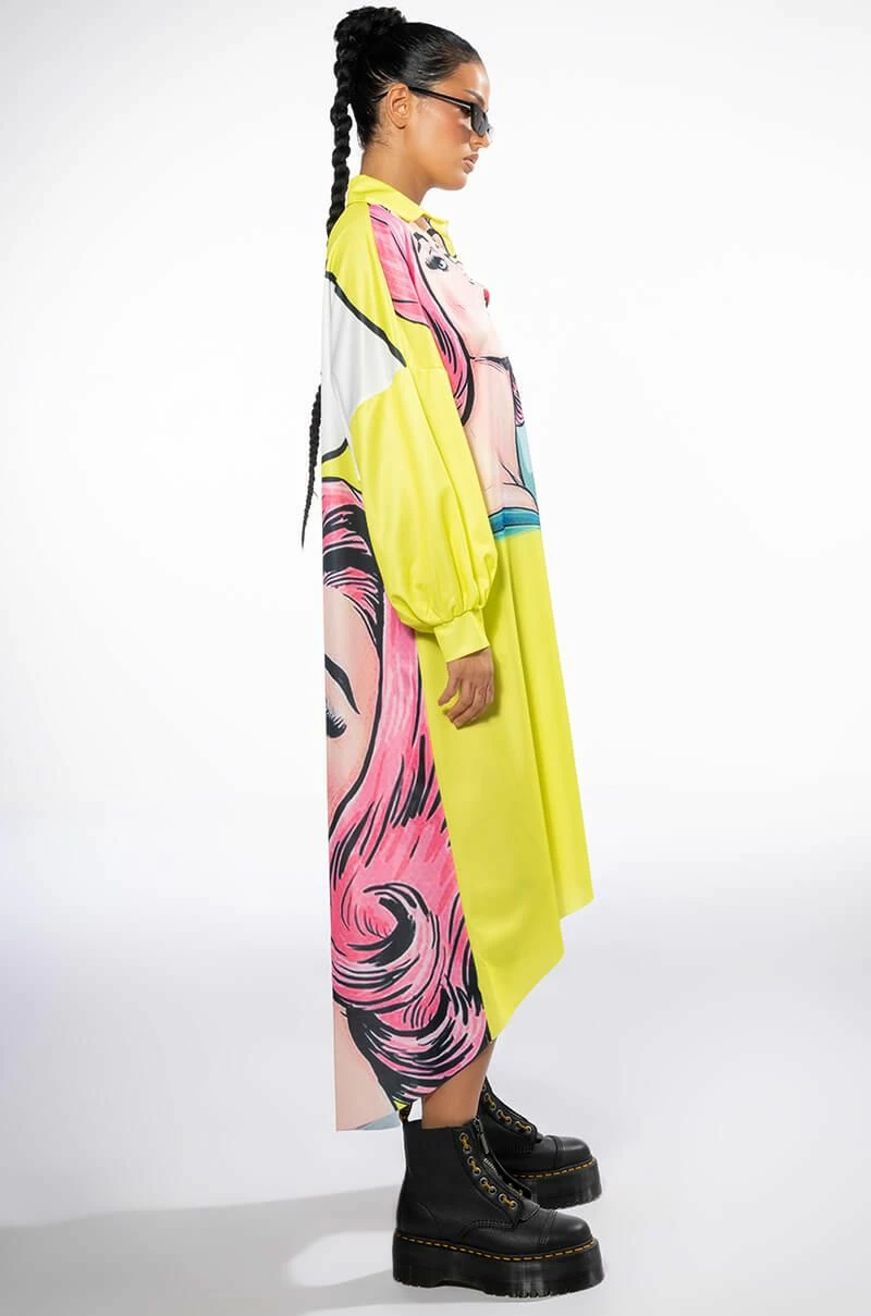 LOVERS LONG BUTTON DOWN BLOUSE - Image 5