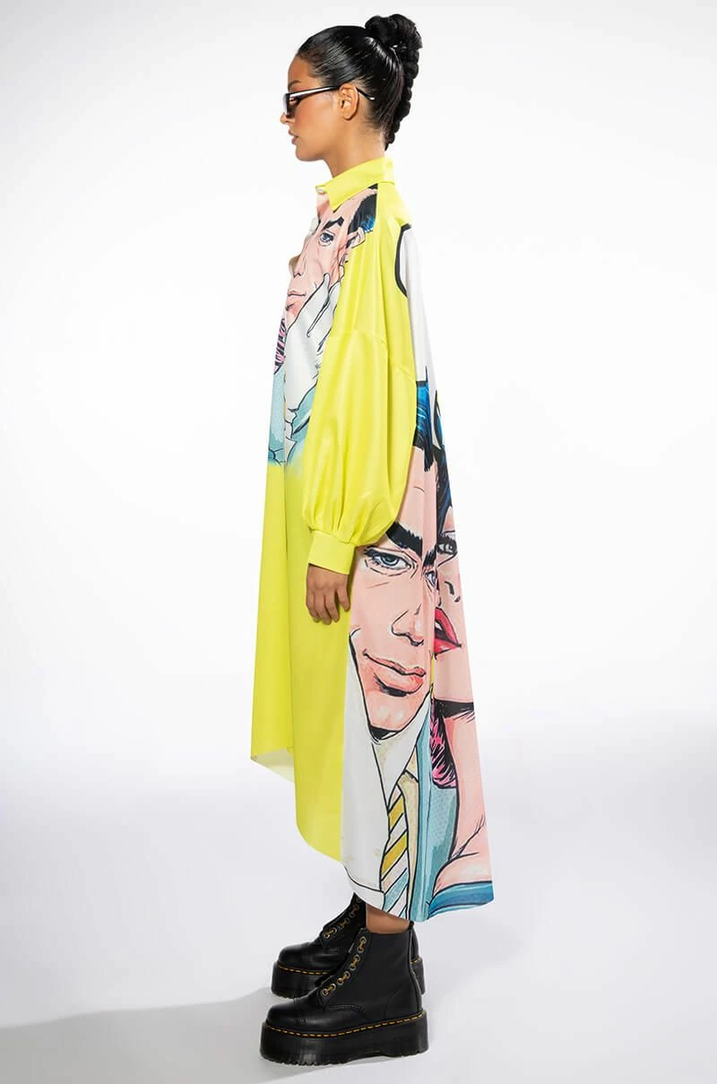 LOVERS LONG BUTTON DOWN BLOUSE - Image 6