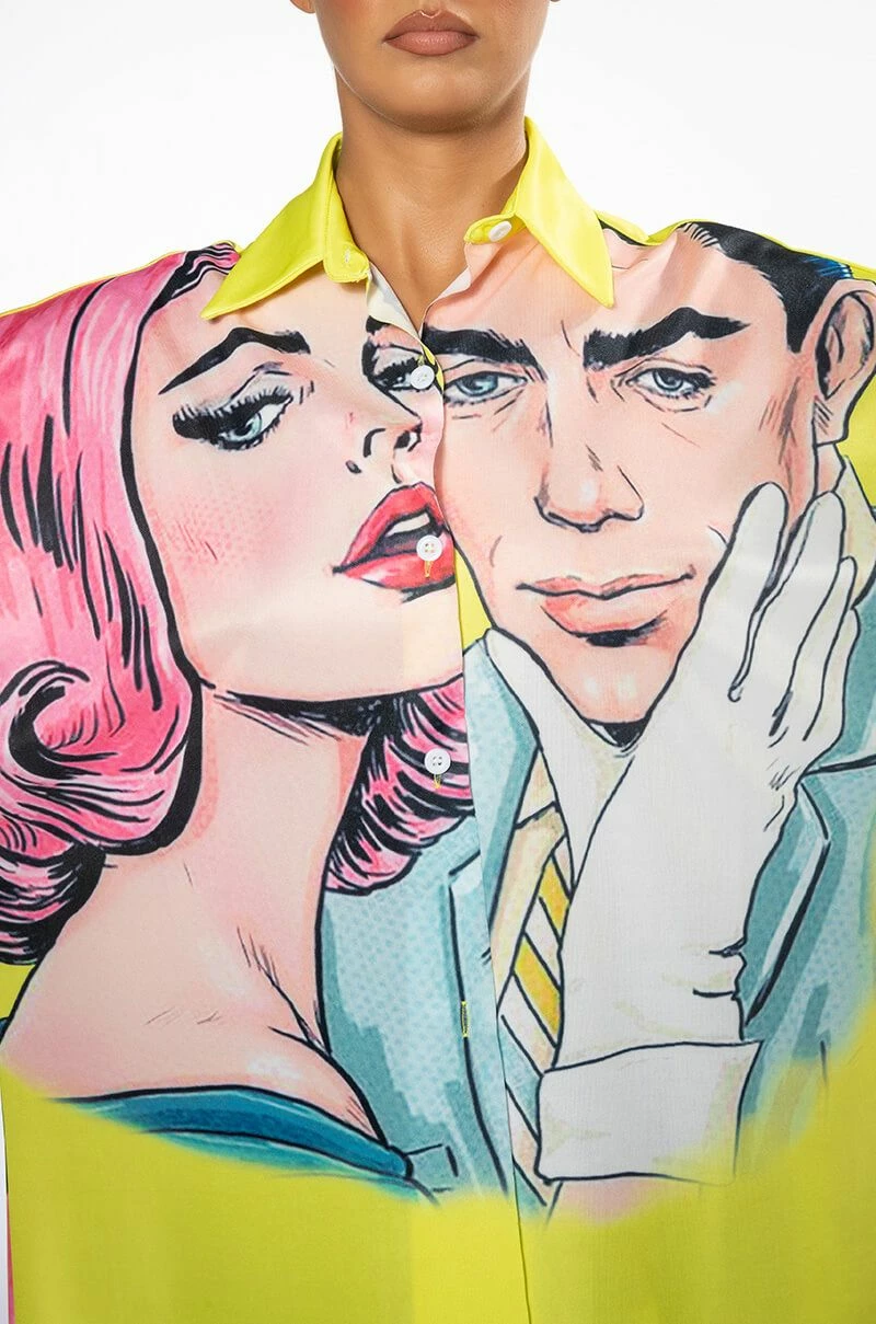 LOVERS LONG BUTTON DOWN BLOUSE - Image 8