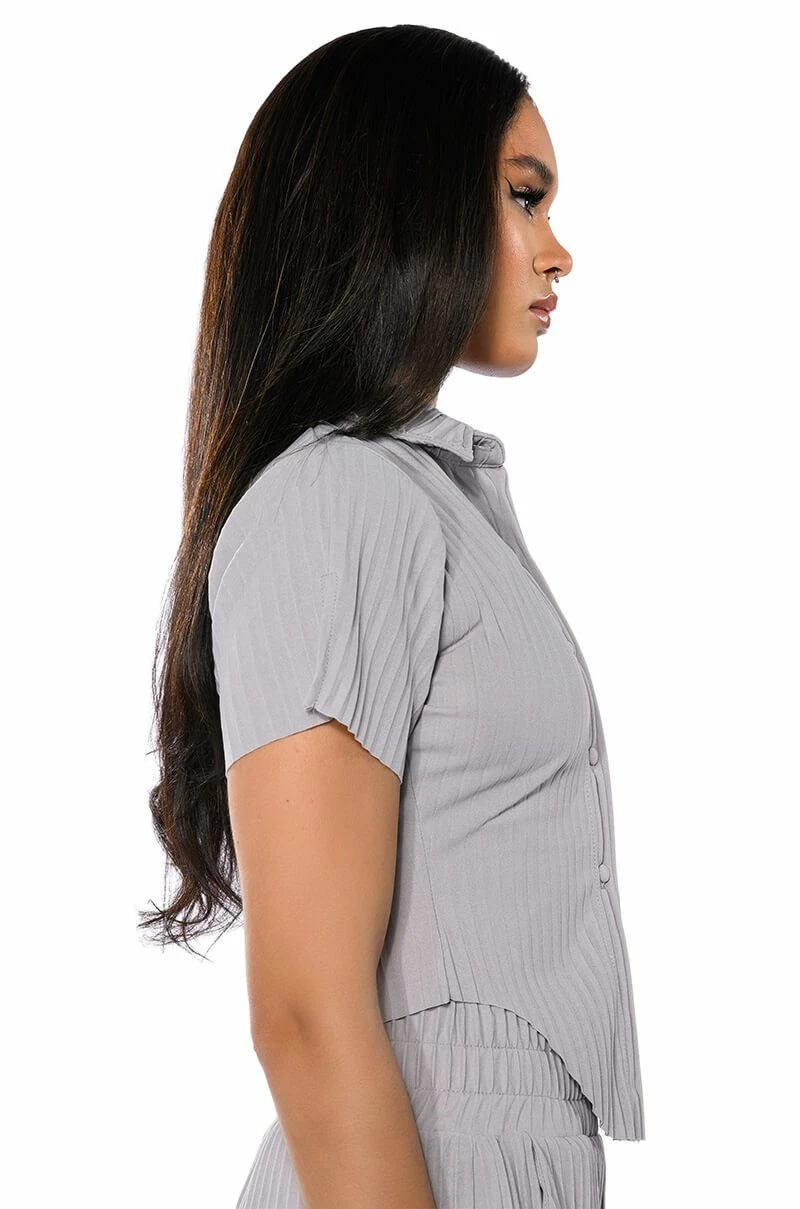 LUCY SHORT SLEEVE BUTTON DOWN - Image 6