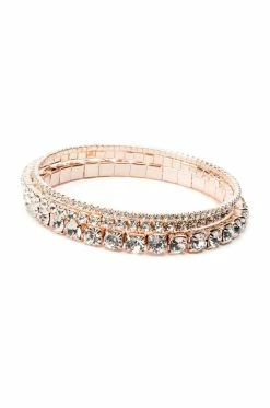 MADE OF MONEY ROSE GOLD TENNIS BRACELET SET