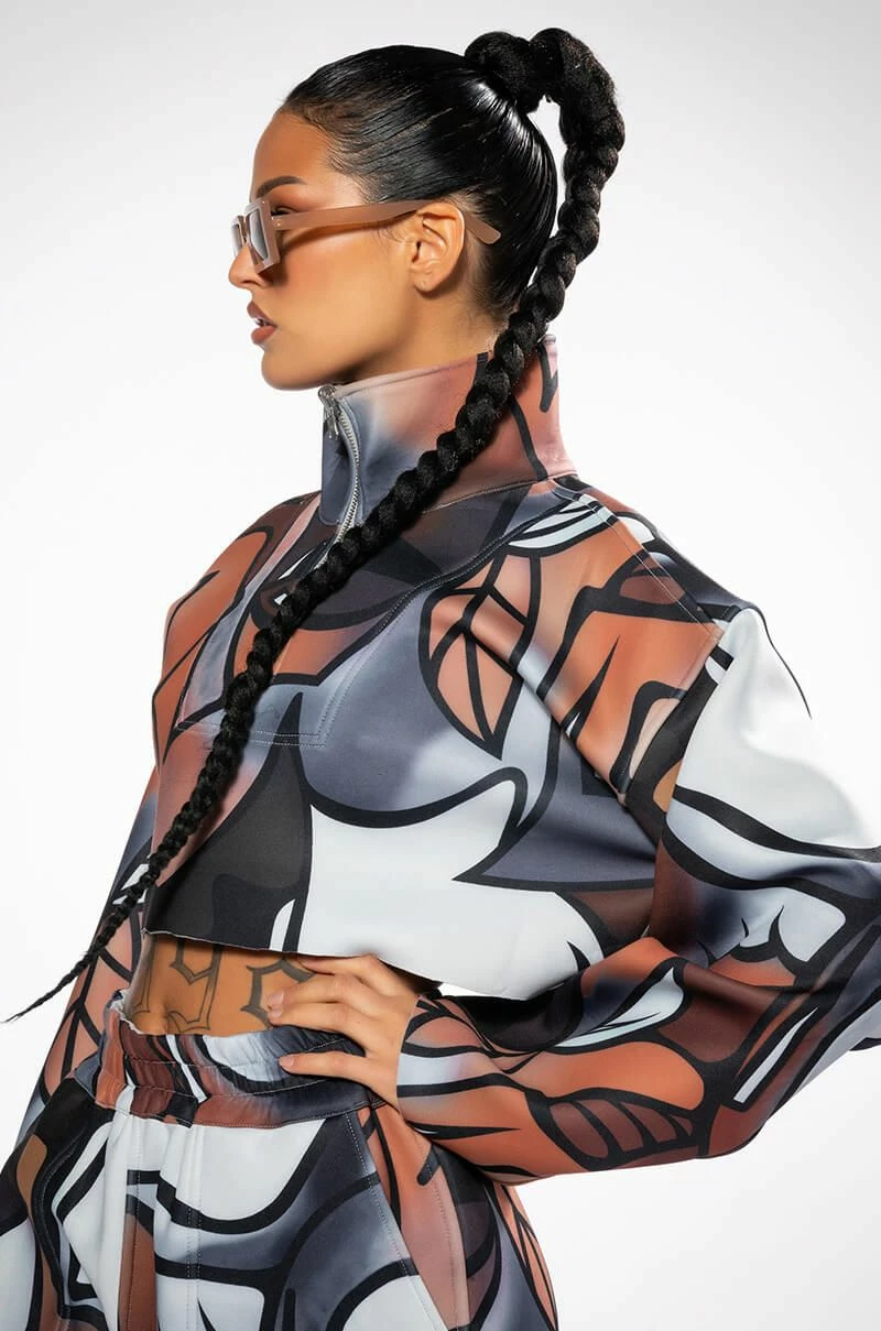 MAIN SQUEEZE REVERSIBLE PRINTED SCUBA SWEATSHIRT - Image 2