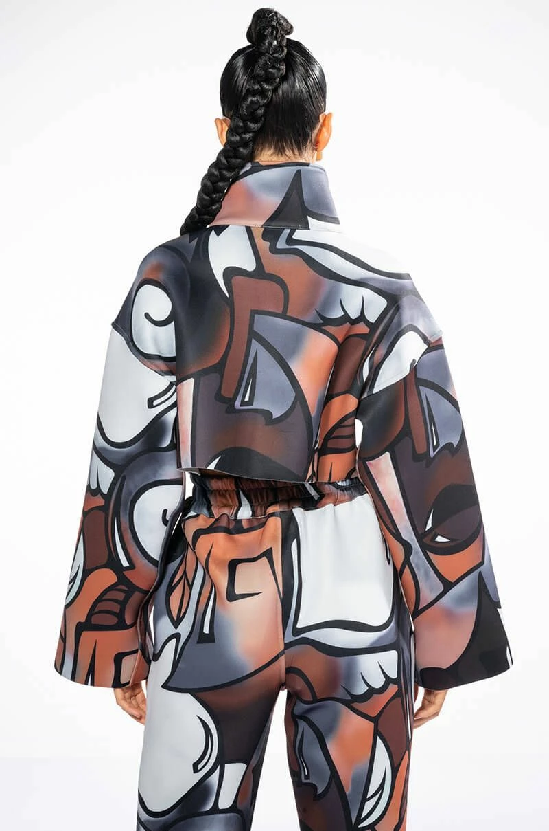 MAIN SQUEEZE REVERSIBLE PRINTED SCUBA SWEATSHIRT - Image 4