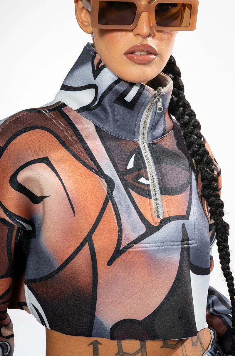 MAIN SQUEEZE REVERSIBLE PRINTED SCUBA SWEATSHIRT - Image 5