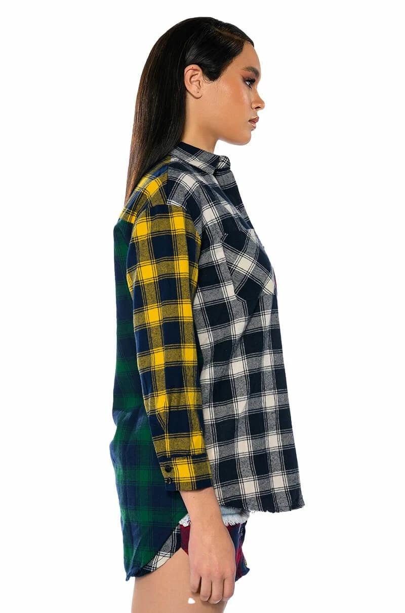 MARIANNA MULTI COLORED PLAID SHIRT - Image 6