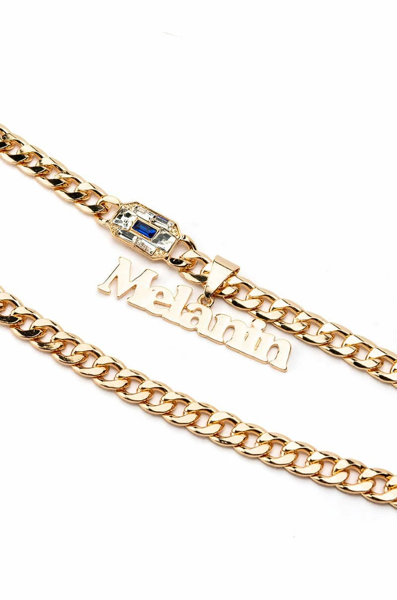 MELANIN BABE LAYERED NECKLACE - Image 2