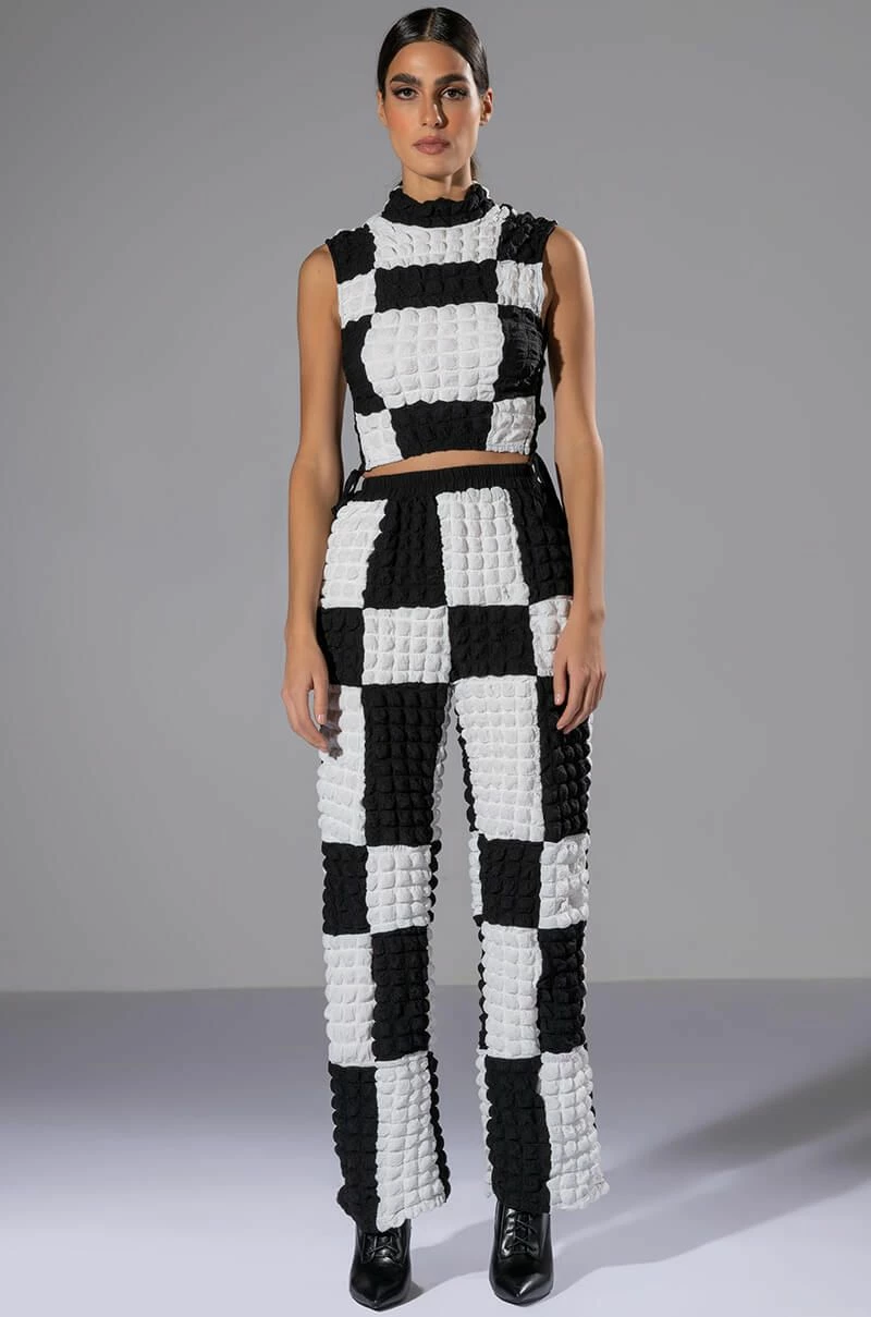 MET YOU SAN FRANCISCO COLORBLOCK SLEEVELESS PUFF CROP TOP - Image 3