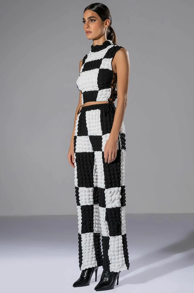 MET YOU SAN FRANCISCO COLORBLOCK SLEEVELESS PUFF CROP TOP - Image 4