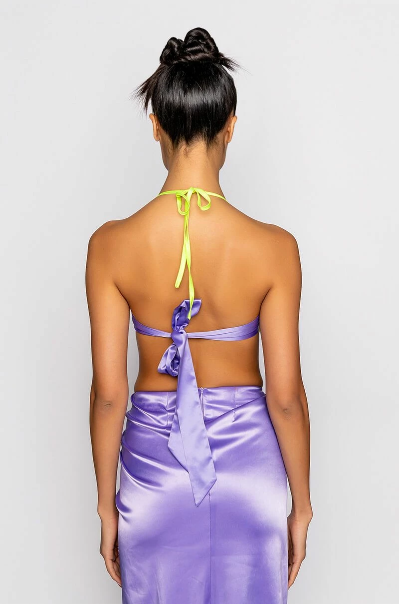 MULTITUDE PATCHWORK HANDKERCHIEF CROP TOP - Image 5