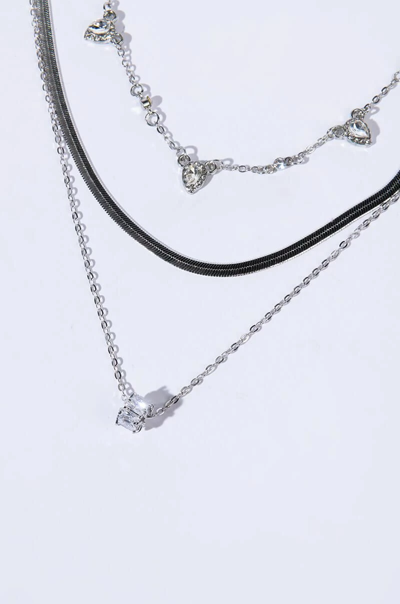 MY ALL SILVER NECKLACE SET - Image 2