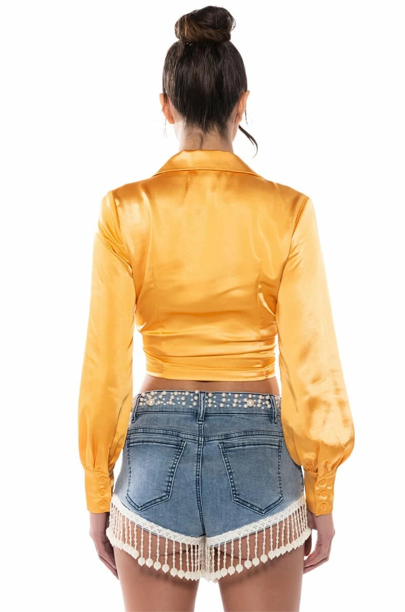 NATALIE TIE FRONT BLOUSE - Image 4