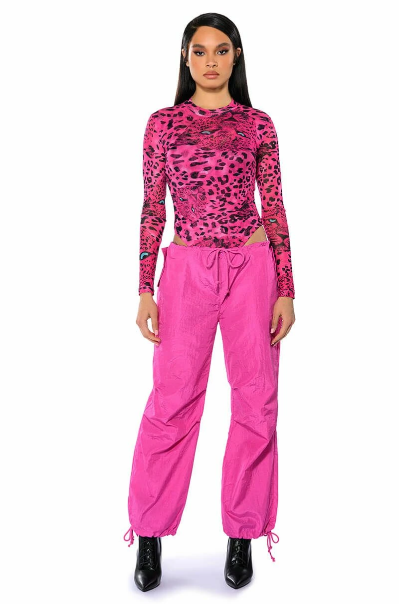 NATURE CALLING CHEETAH PRINT LONG SLEEVE BODYSUIT - Image 3