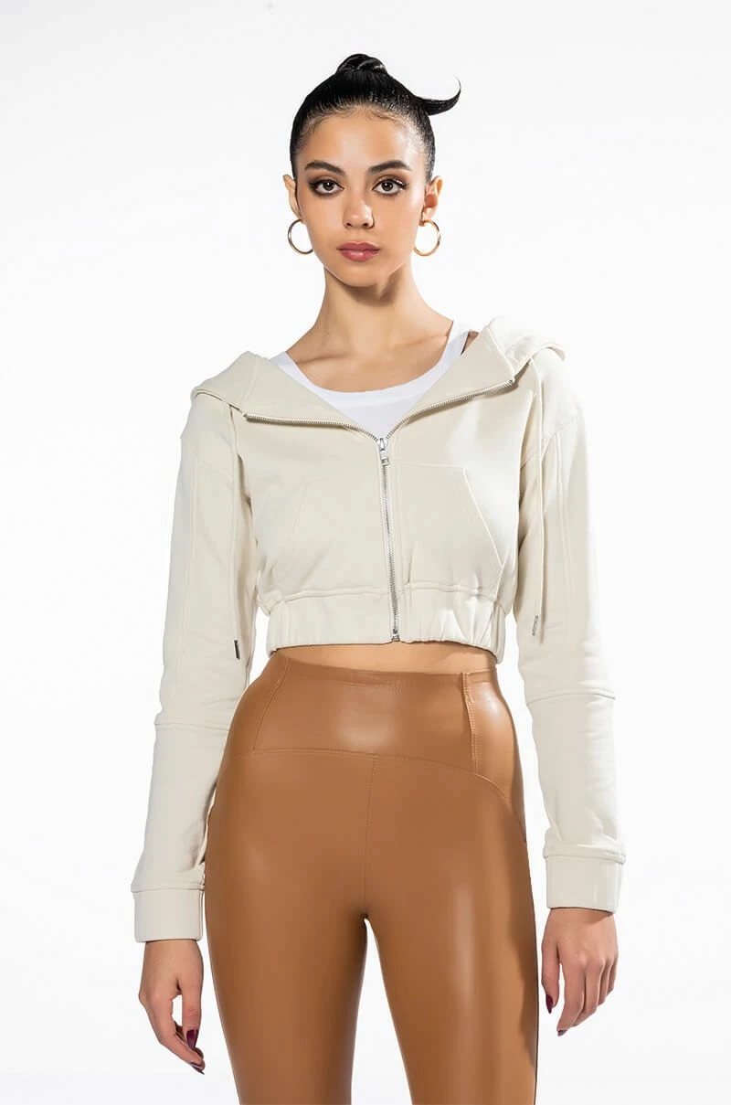 NEW RULES CROPPED HOODIE - Image 4