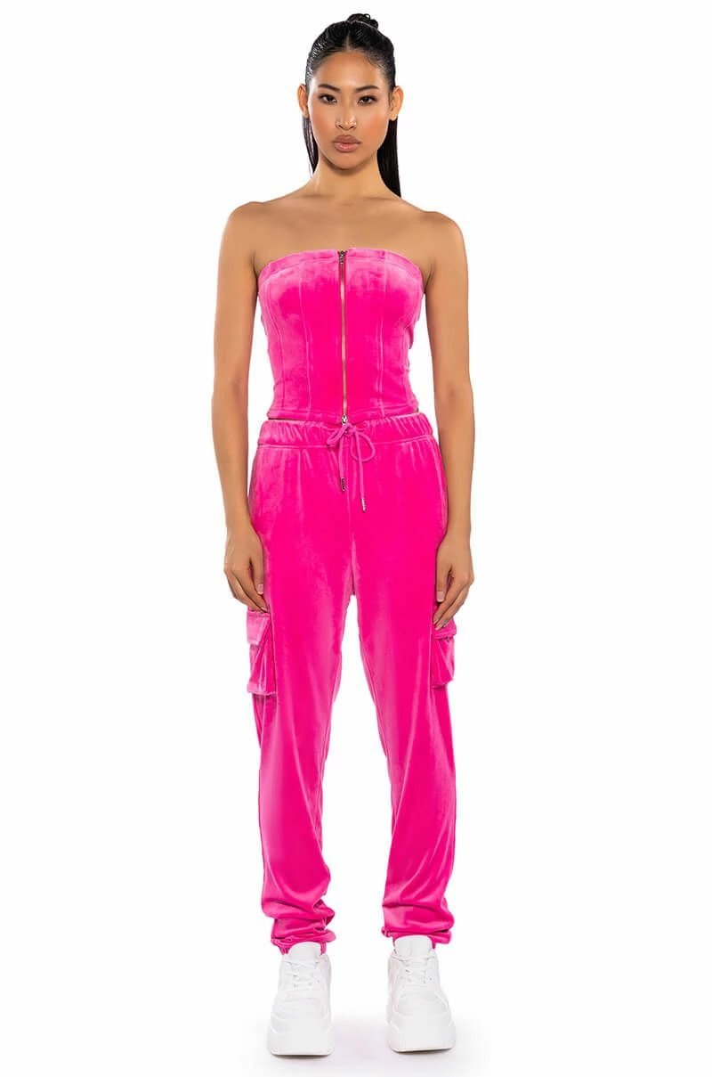 NEW RULES VELVET ZIP UP CORSET - Image 4