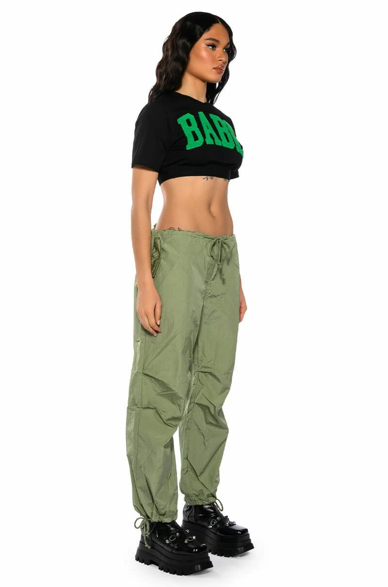 NOT YOUR BABE CROPPED SHORT SLEEVE CREW NECK TSHIRT - Image 4