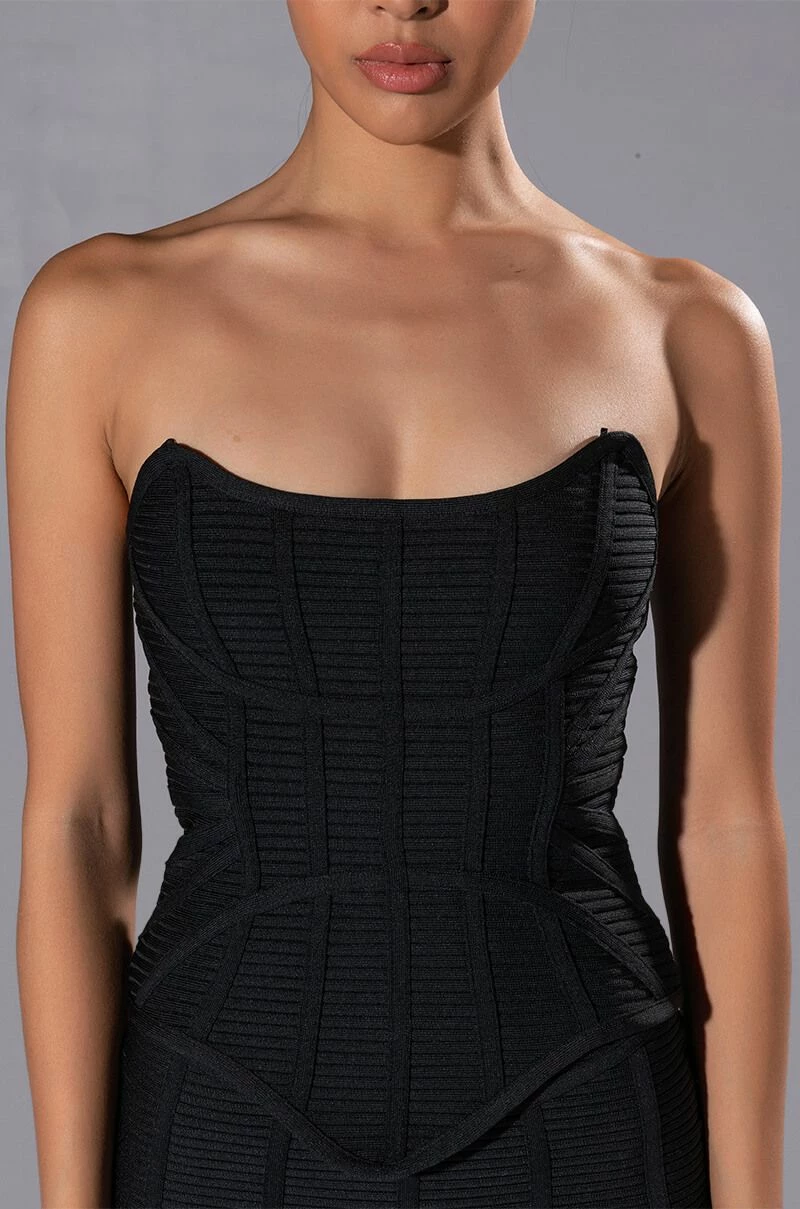 OCEAN EYES STRAPLESS BANDAGE CORSET - Image 8