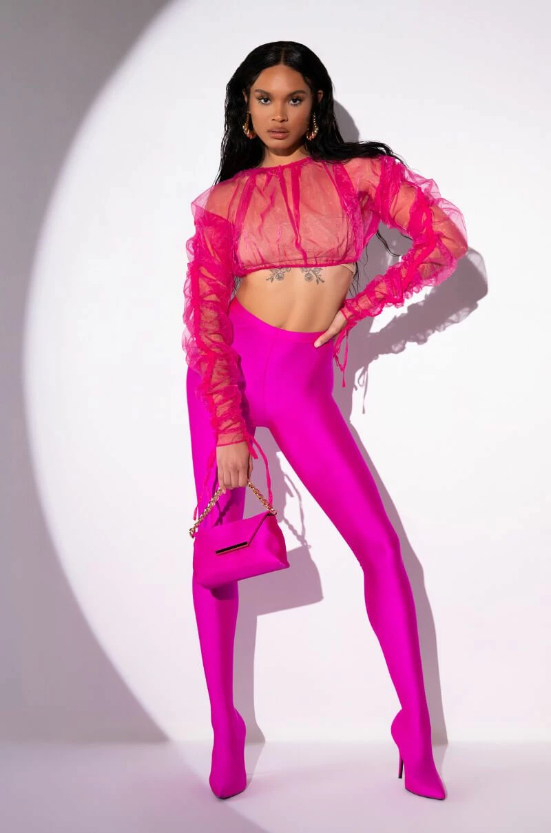 OLD ENGLISH ORGANZA MICRO BLOUSE - Image 2