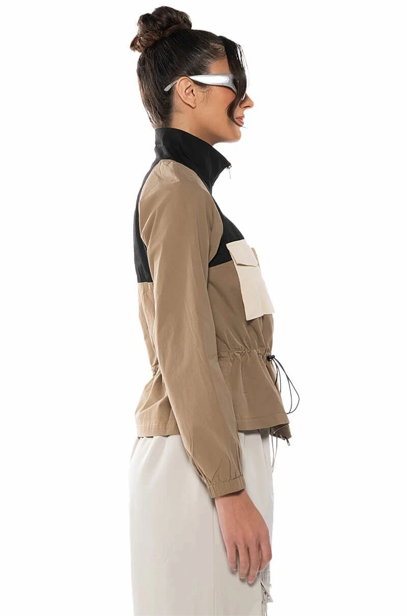 OLLIE OLIVE LONG SLEEVE WAIST SCRUNCHED BLOUSE - Image 4