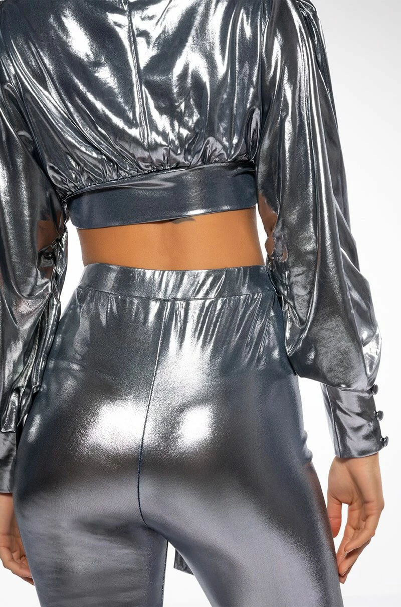 PAPARAZZI SHINE TIE FRONT TOP AND LEGGING SET - Image 11