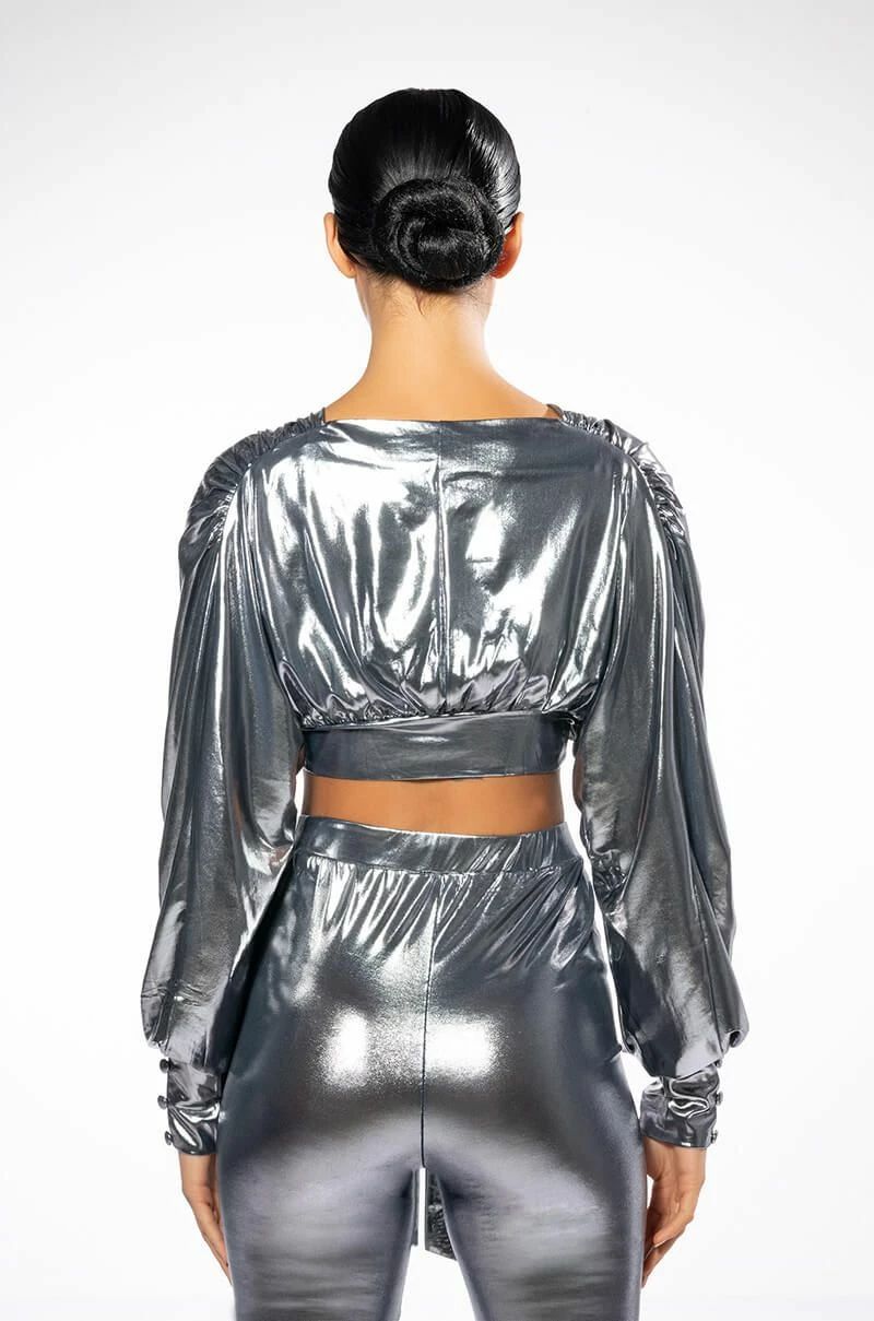 PAPARAZZI SHINE TIE FRONT TOP AND LEGGING SET - Image 8