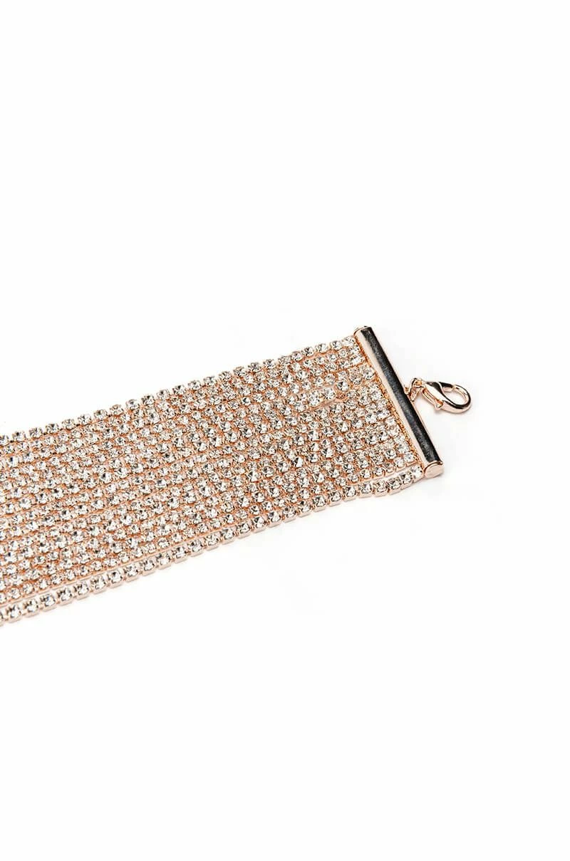 PARIS ROSEY RHINESTONE CHOKER - Image 2