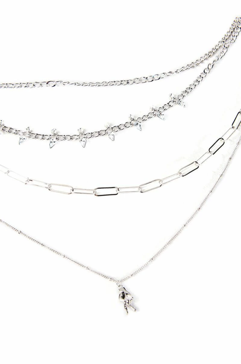 PEACE OUT AND BYE NECKLACE SET - Image 2