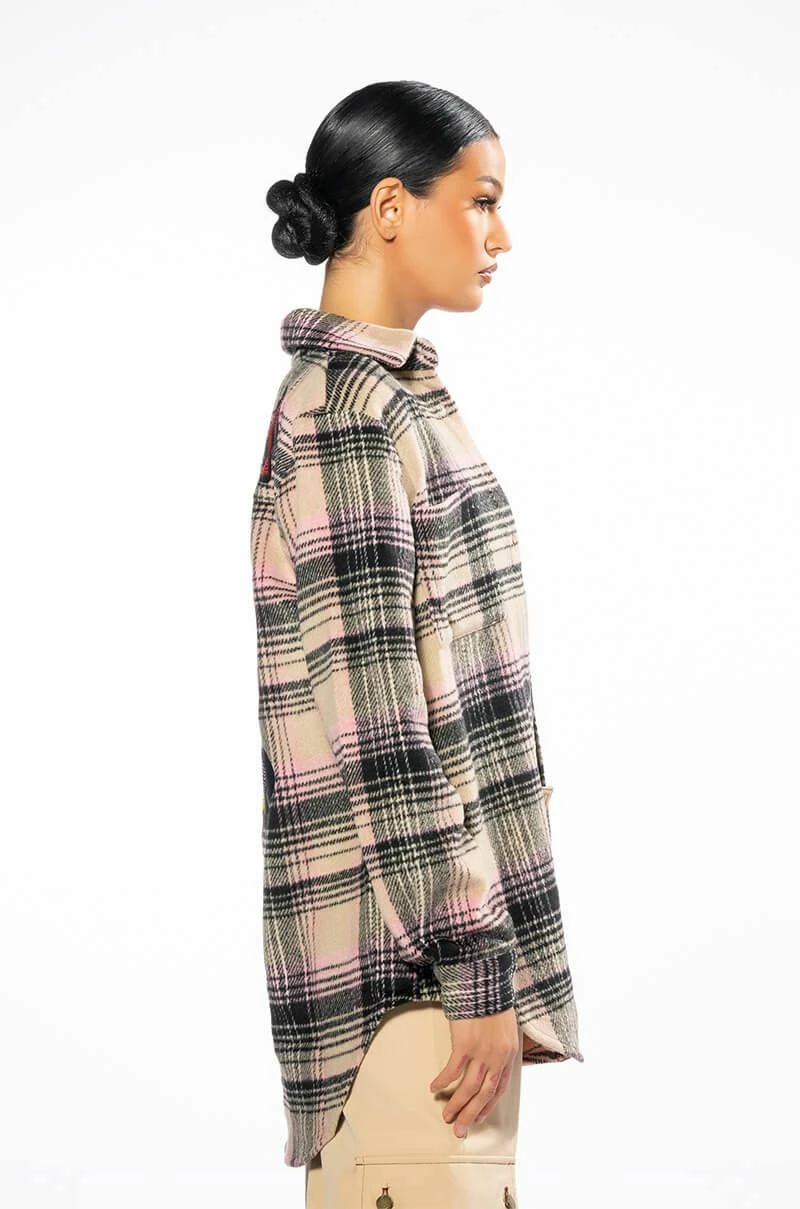 PETIT A PETIT RHINESTONE EMBELLISHED PATCH BUTTON DOWN - Image 4