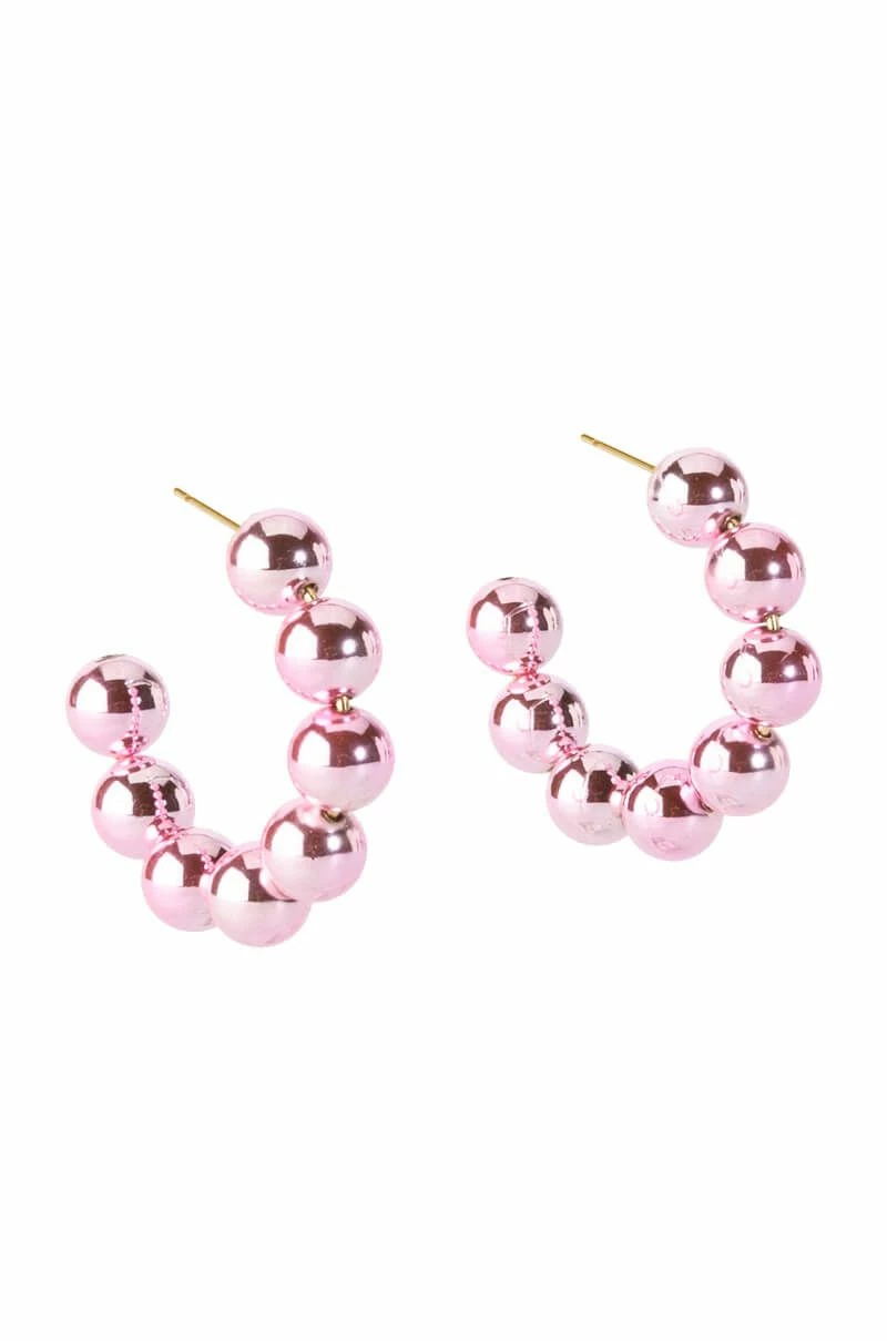 PINK POWER BUBBLE HOOPS - Image 2