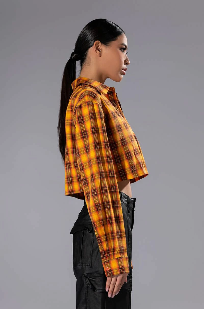 PLAID B LONG SLEEVE BLOUSE - Image 4