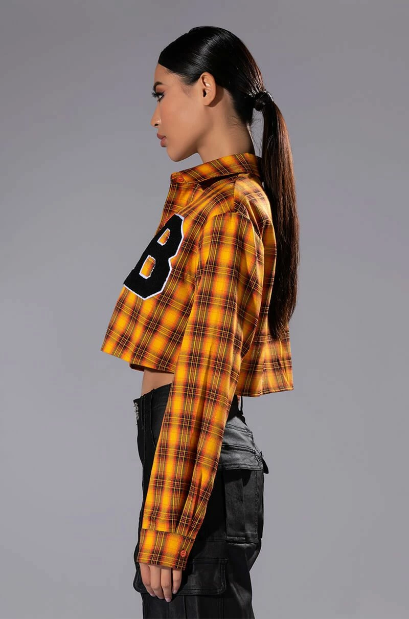PLAID B LONG SLEEVE BLOUSE - Image 5