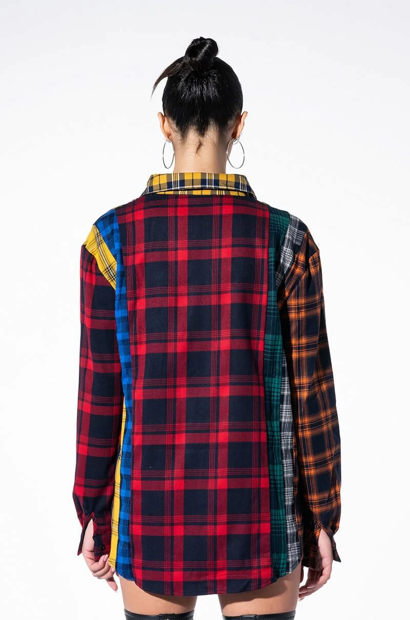 PLAID OBSESSION LONG SLEEVE BLOUSE - Image 5