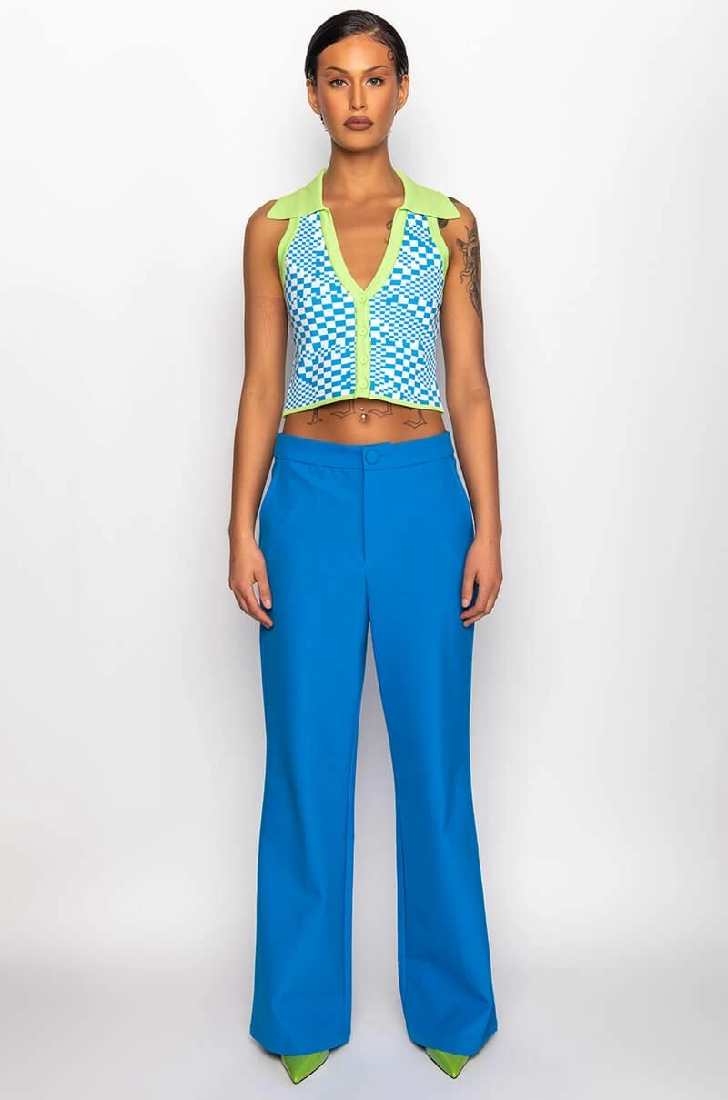 PLAY IT AGAIN CROPPED COLLARED TOP - Image 11