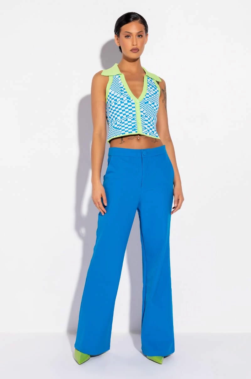 PLAY IT AGAIN CROPPED COLLARED TOP - Image 2