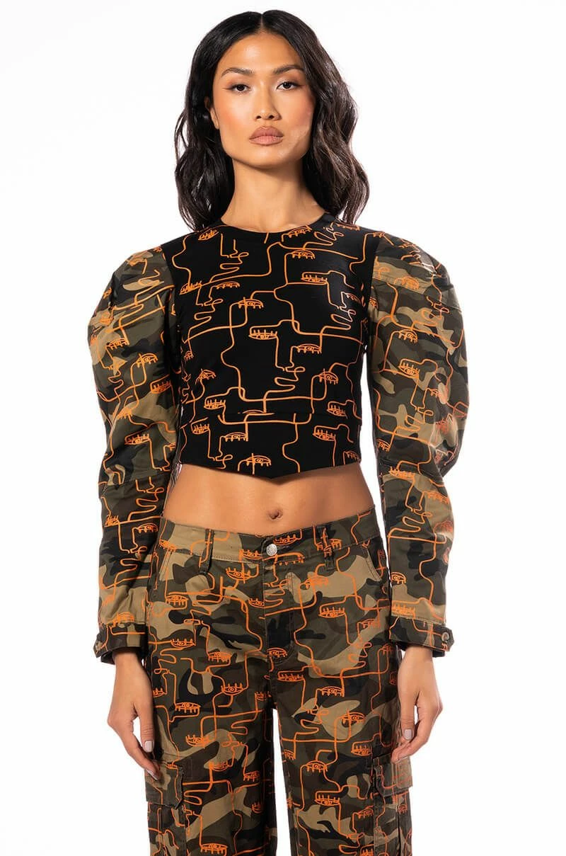 PRINTED CAMO SWEATSHIRT - Image 3