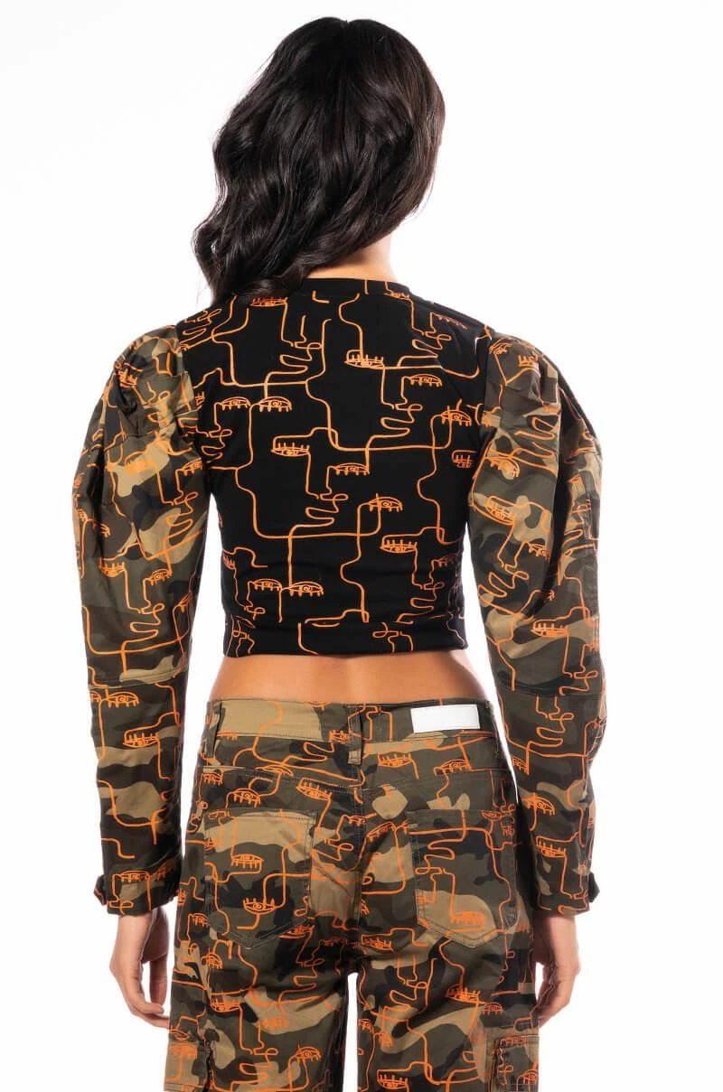 PRINTED CAMO SWEATSHIRT - Image 5