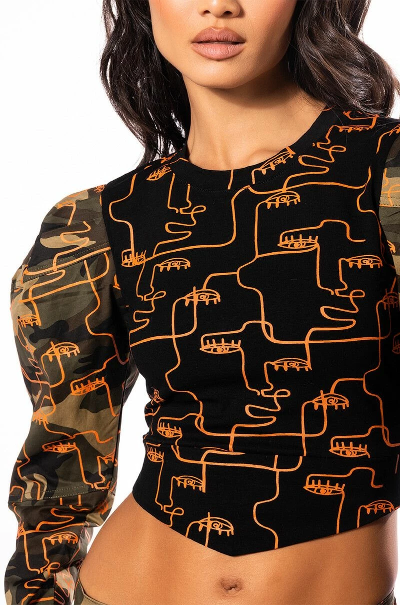 PRINTED CAMO SWEATSHIRT - Image 6