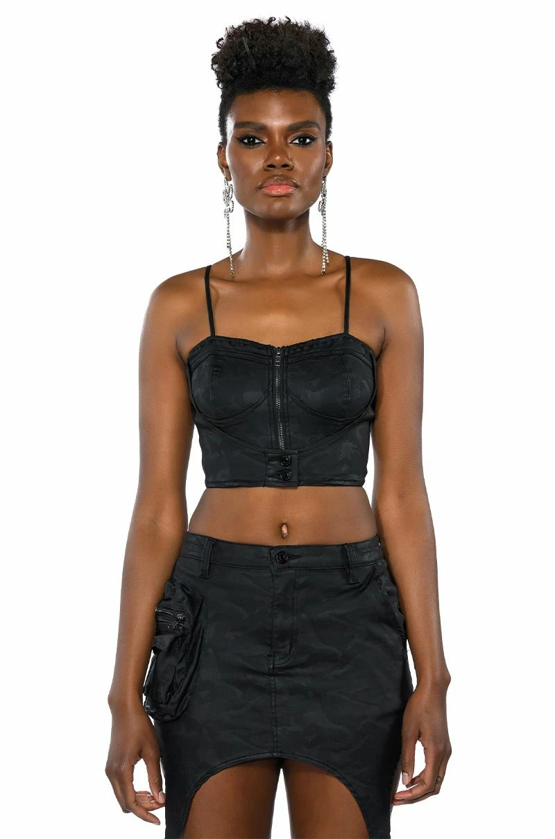 RANGER CAMO CORSET CROP TOP - Image 2