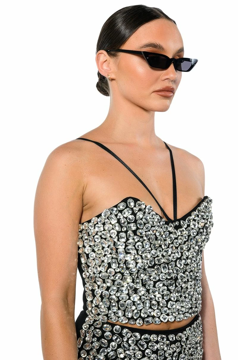 RICH WITH JEWELS CROP TANK TOP - Image 5