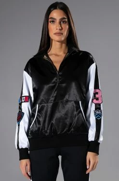 RUNNING LAPS REVERSIBLE QUARTER ZIP SWEATSHIRT