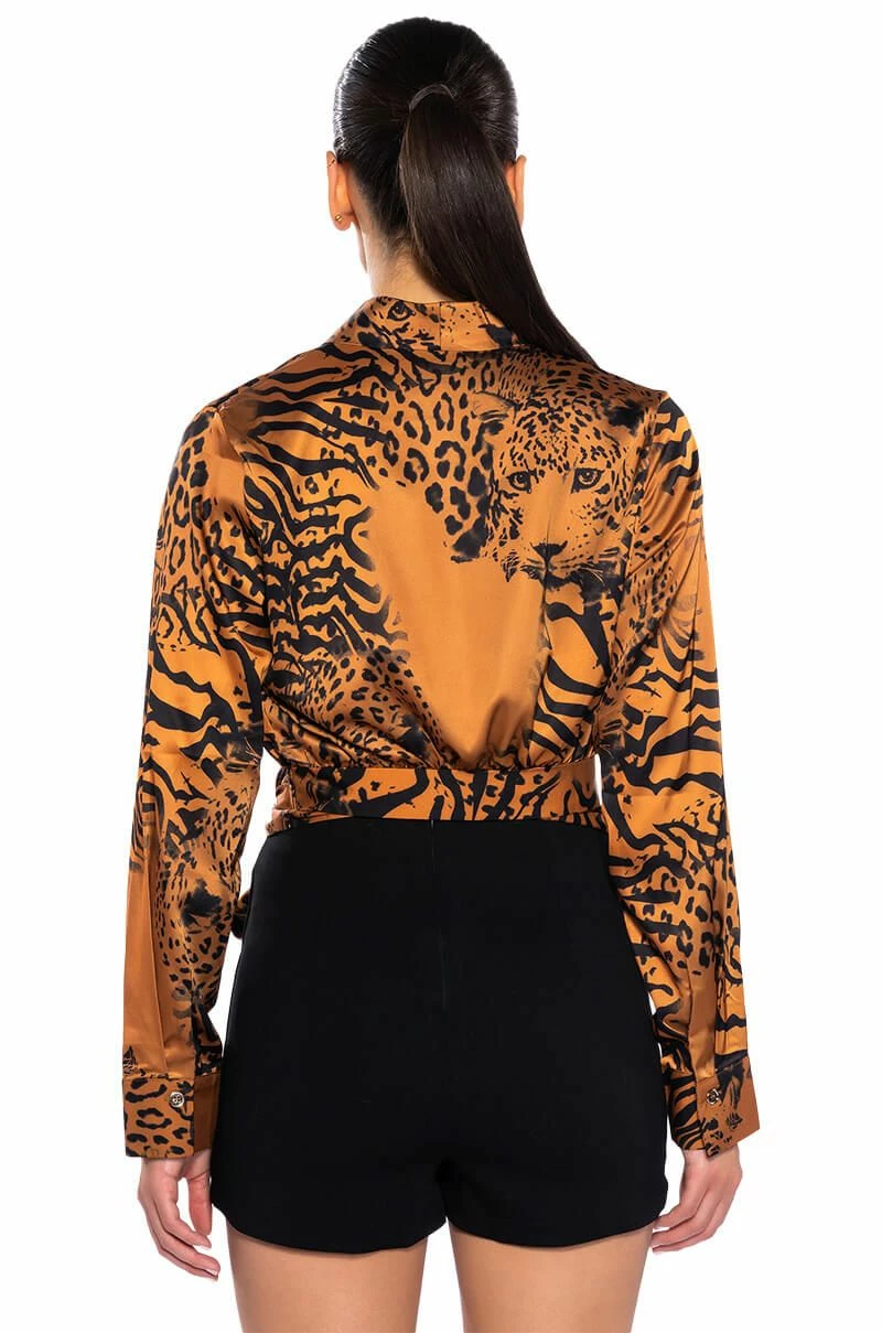 SAFARI SATIN PRINTED BLOUSE - Image 6
