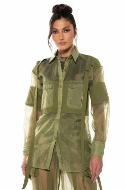 SAGE BUTTON DOWN SHIRT