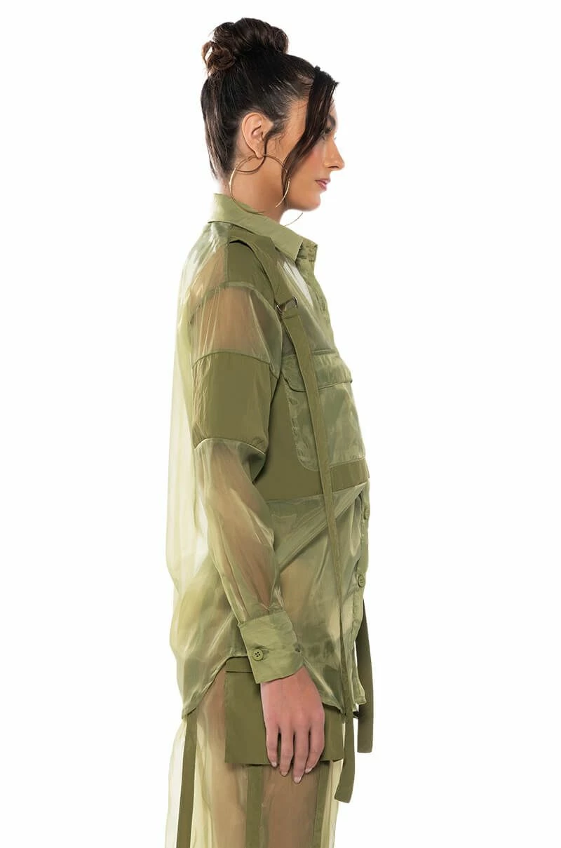 SAGE BUTTON DOWN SHIRT - Image 4