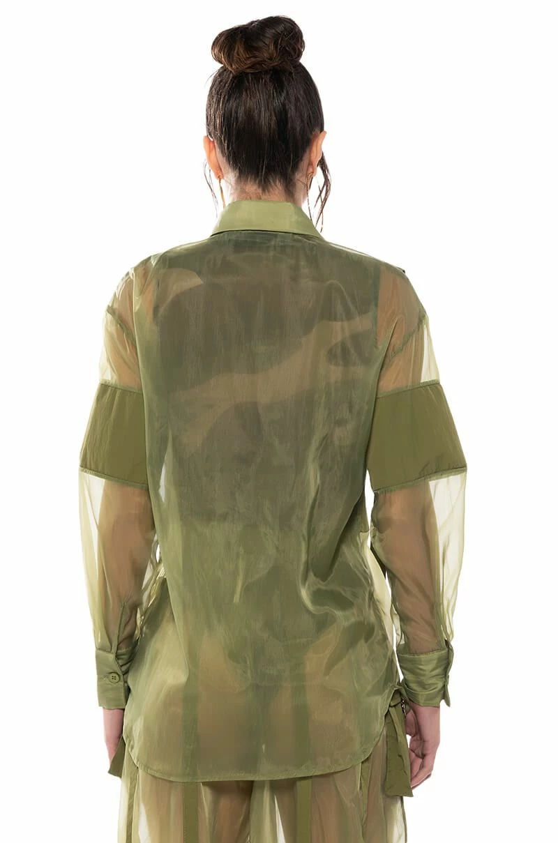 SAGE BUTTON DOWN SHIRT - Image 5