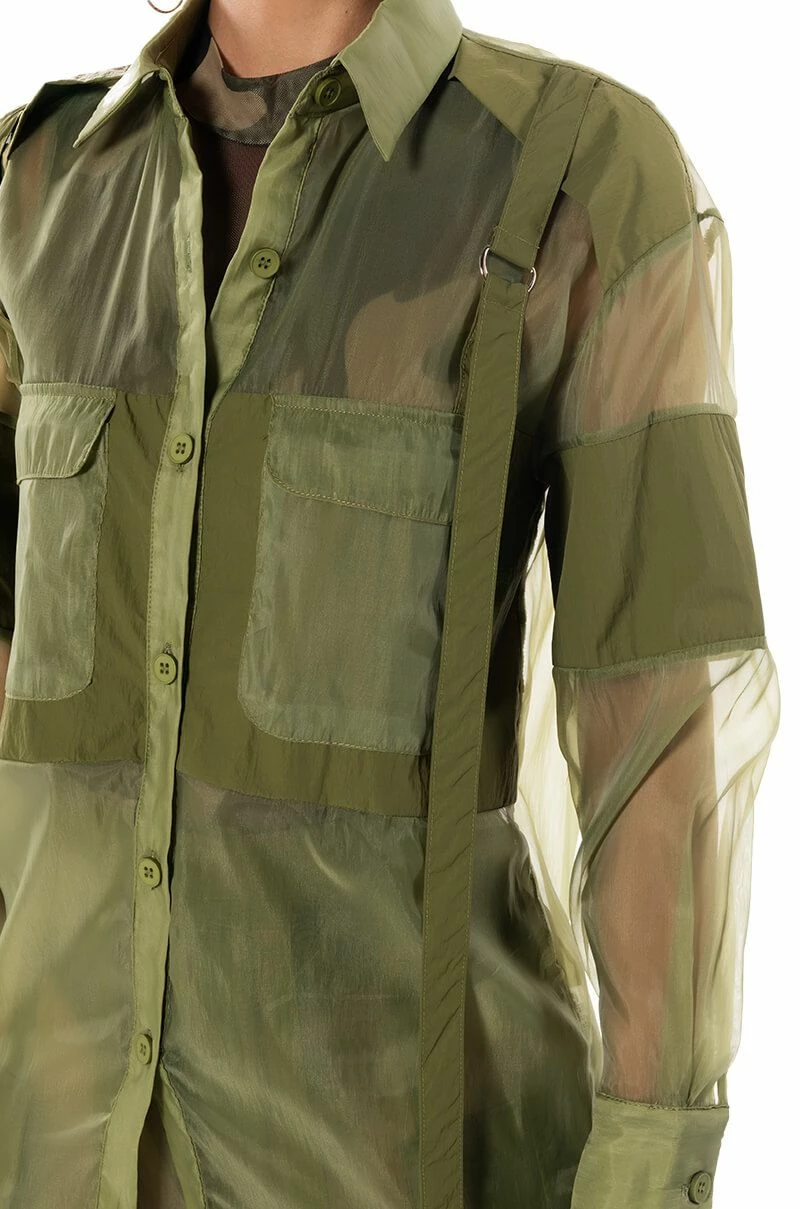 SAGE BUTTON DOWN SHIRT - Image 6