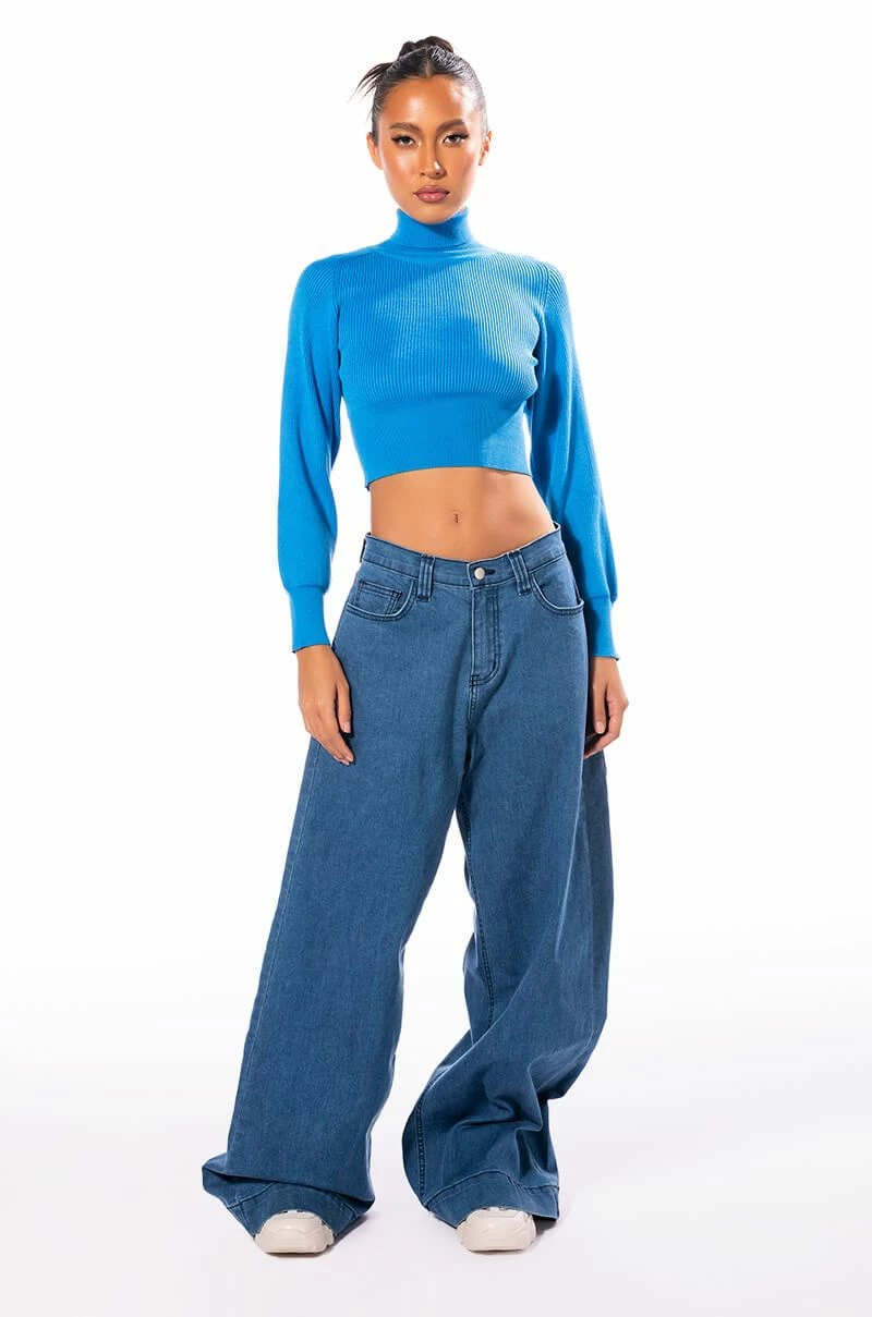 SAGE CROPPED TURTLENECK SWEATER - Image 10
