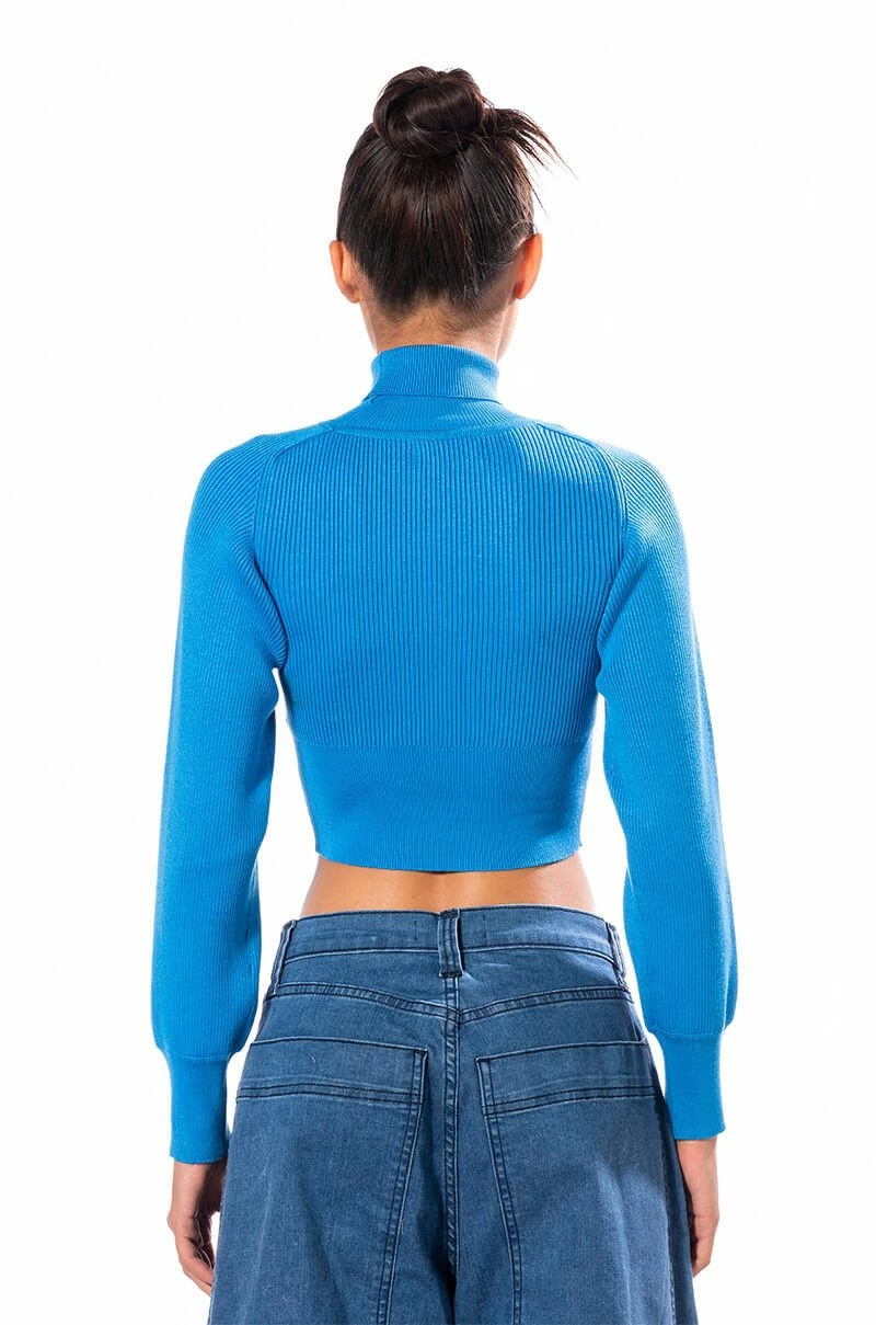 SAGE CROPPED TURTLENECK SWEATER - Image 7