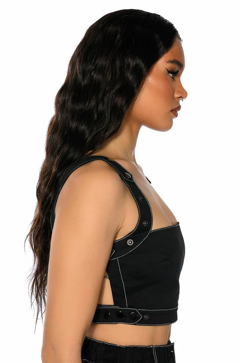 SECRET ADMIRER DENIM CROP TOP - Image 9