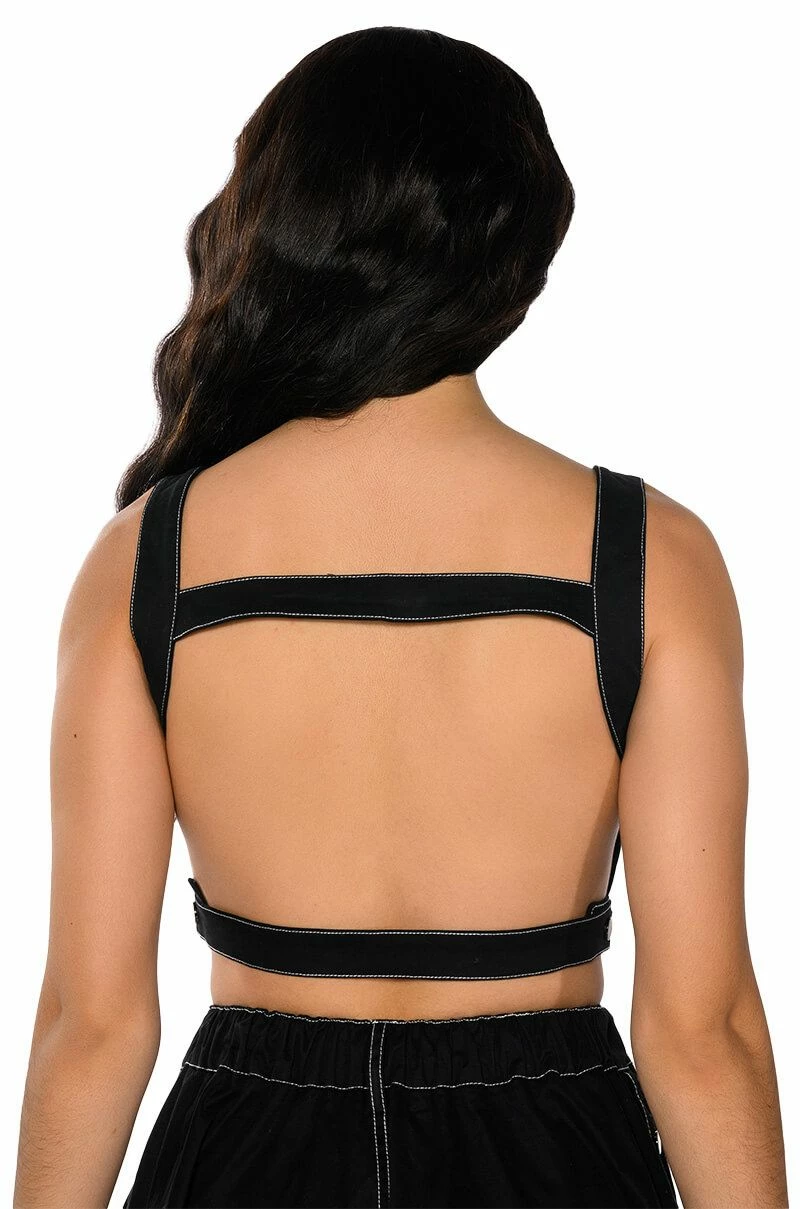 SECRET ADMIRER DENIM CROP TOP - Image 10