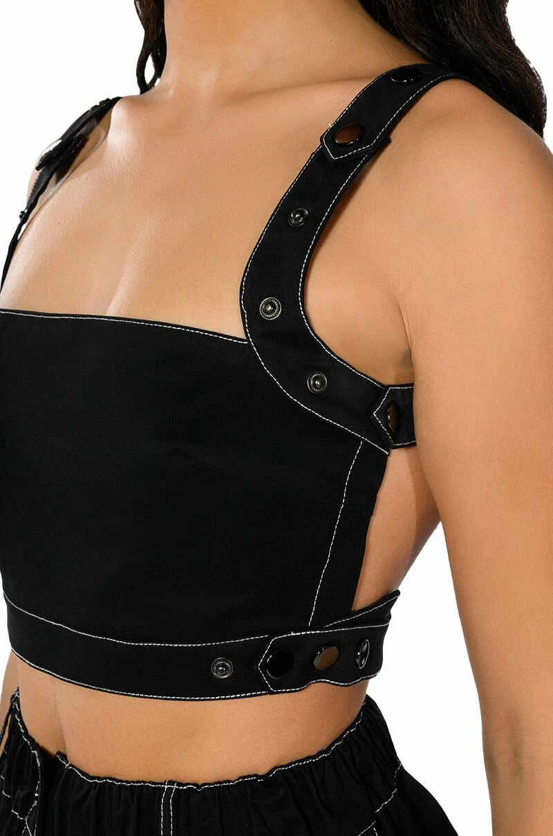 SECRET ADMIRER DENIM CROP TOP - Image 11