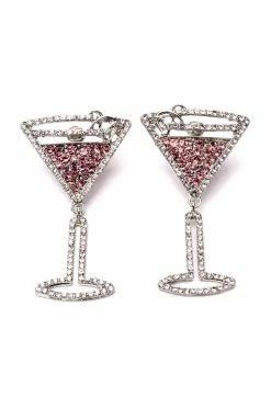 SHAKEN NOT STIRRED EMBELLISHED EARRINGS